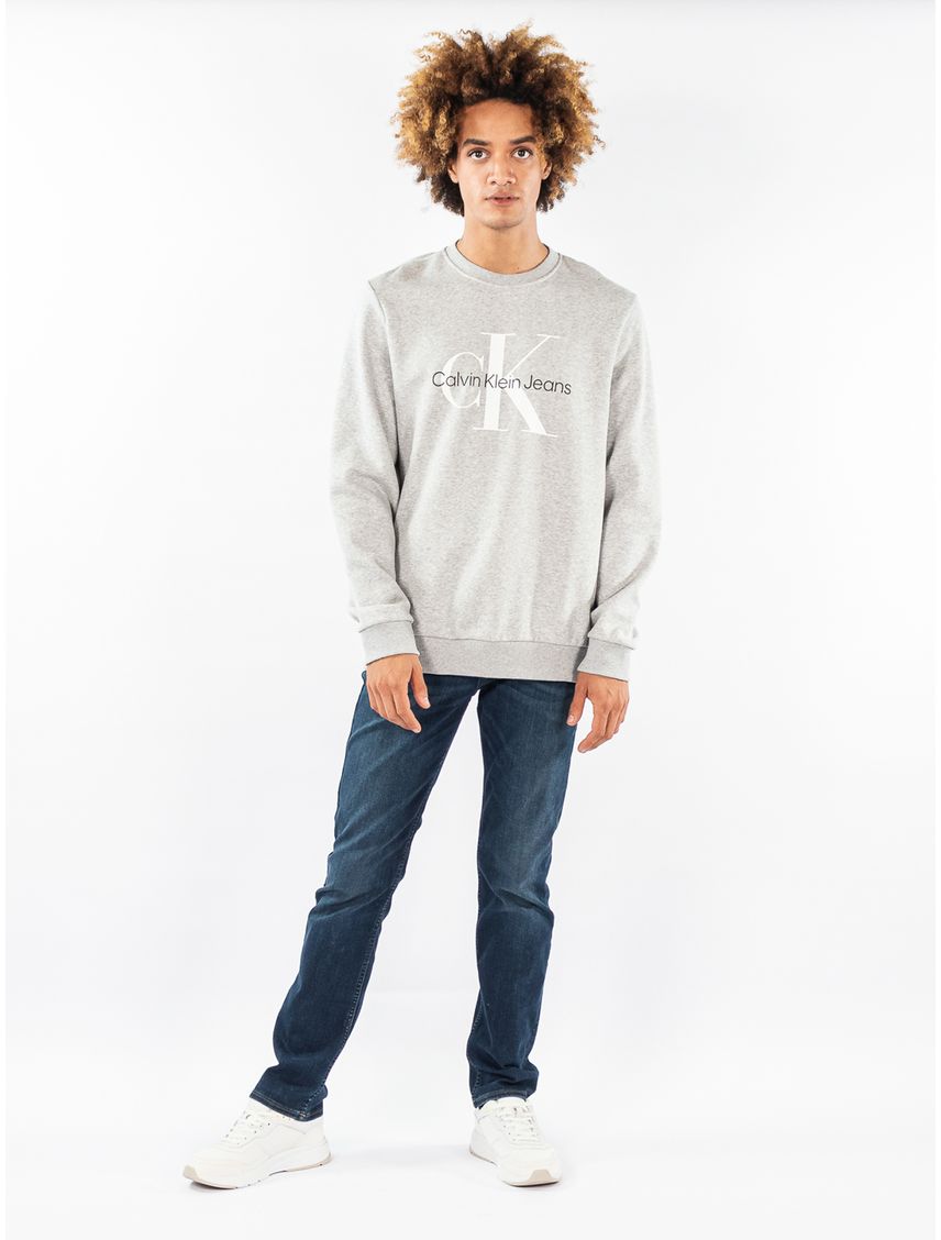 Suéter de cuello redondo con  monograma