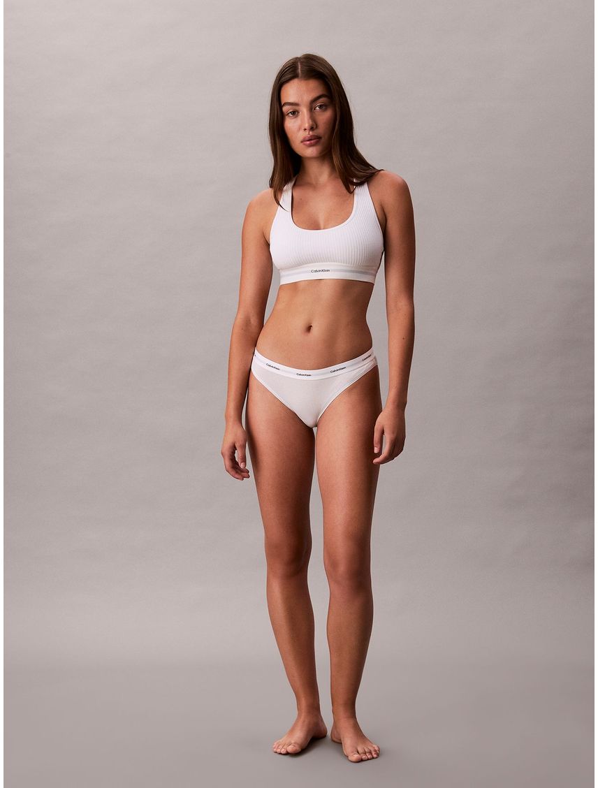 Pantys blanco clásicas - Cotton Strech Rib