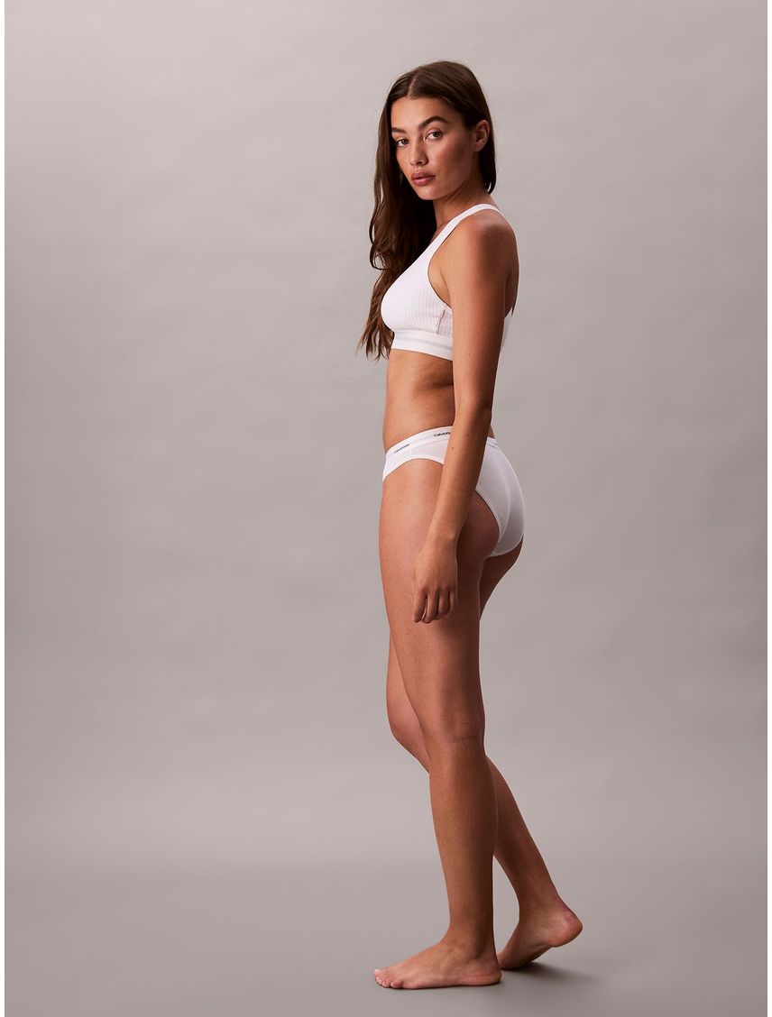 Pantys blanco clásicas - Cotton Strech Rib