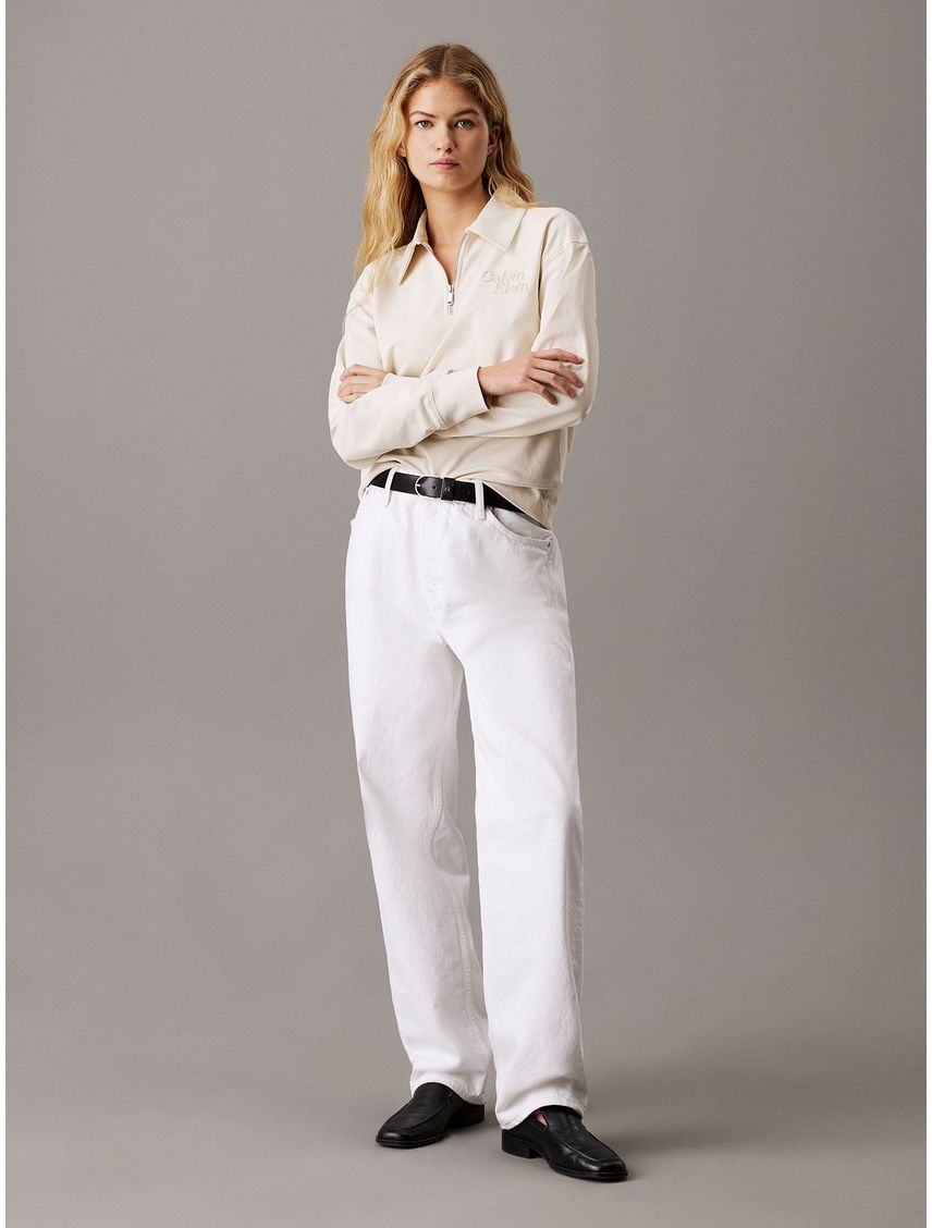 Buzo tipo polo con cremallera