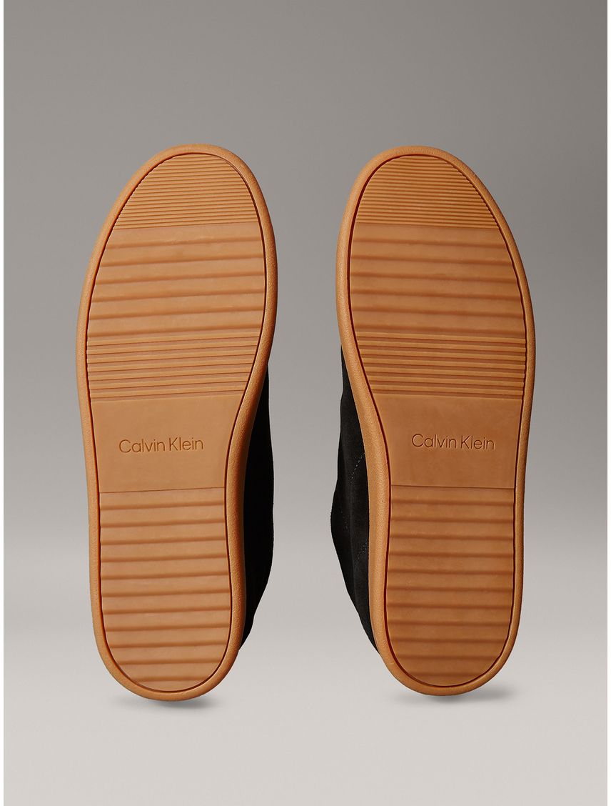 Tenis negro cupsole de cuero