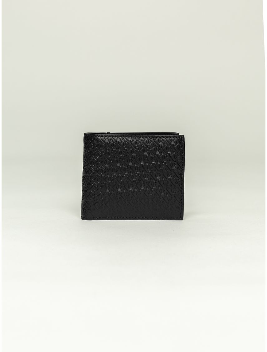 Billetera negra billfold con monograma