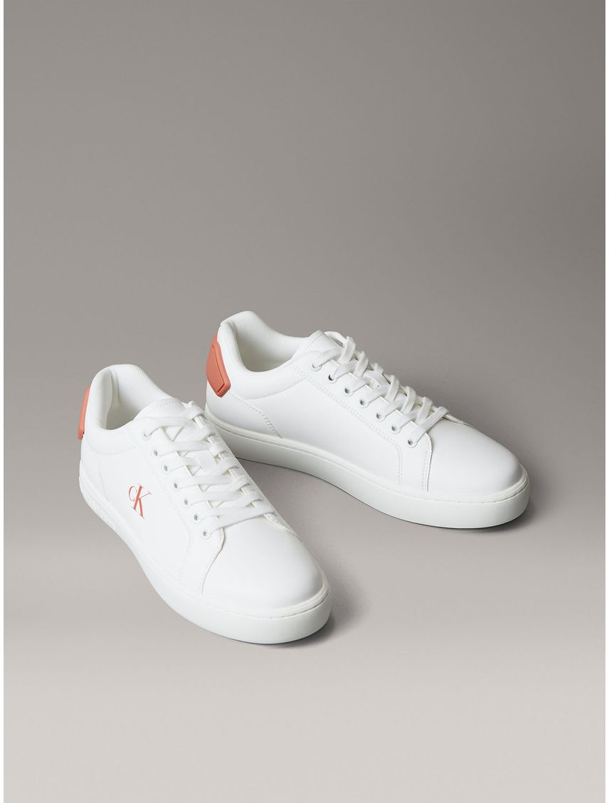 Tenis blanco classic cupsole de cuero