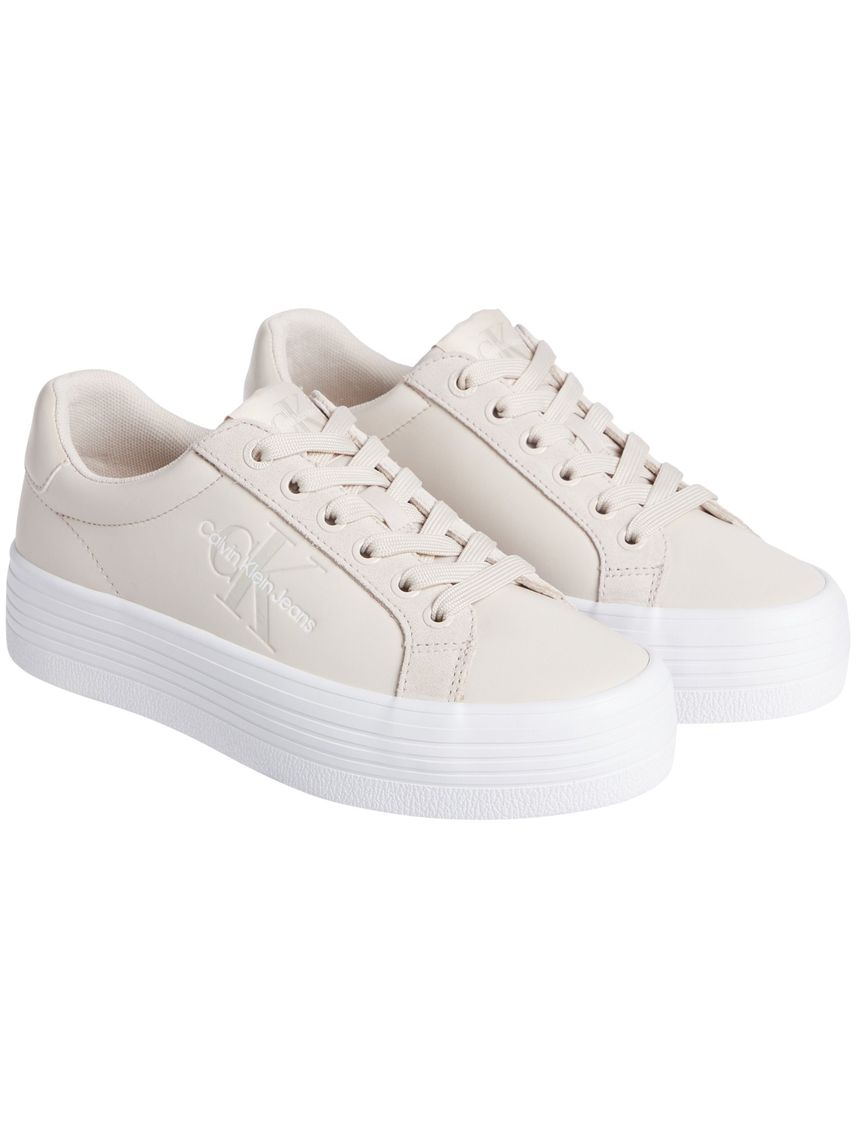 Tenis rosado de plataforma