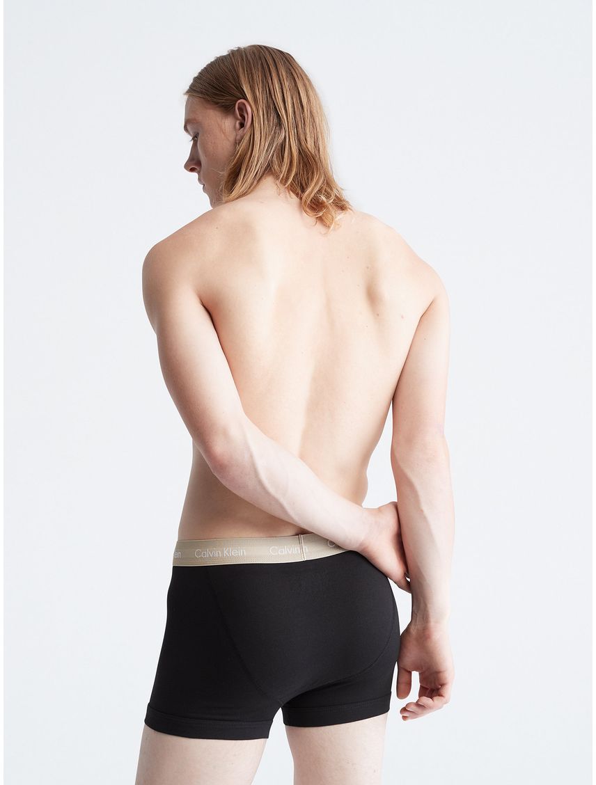 Pack negro de 3 boxers trunk - cotton stretch