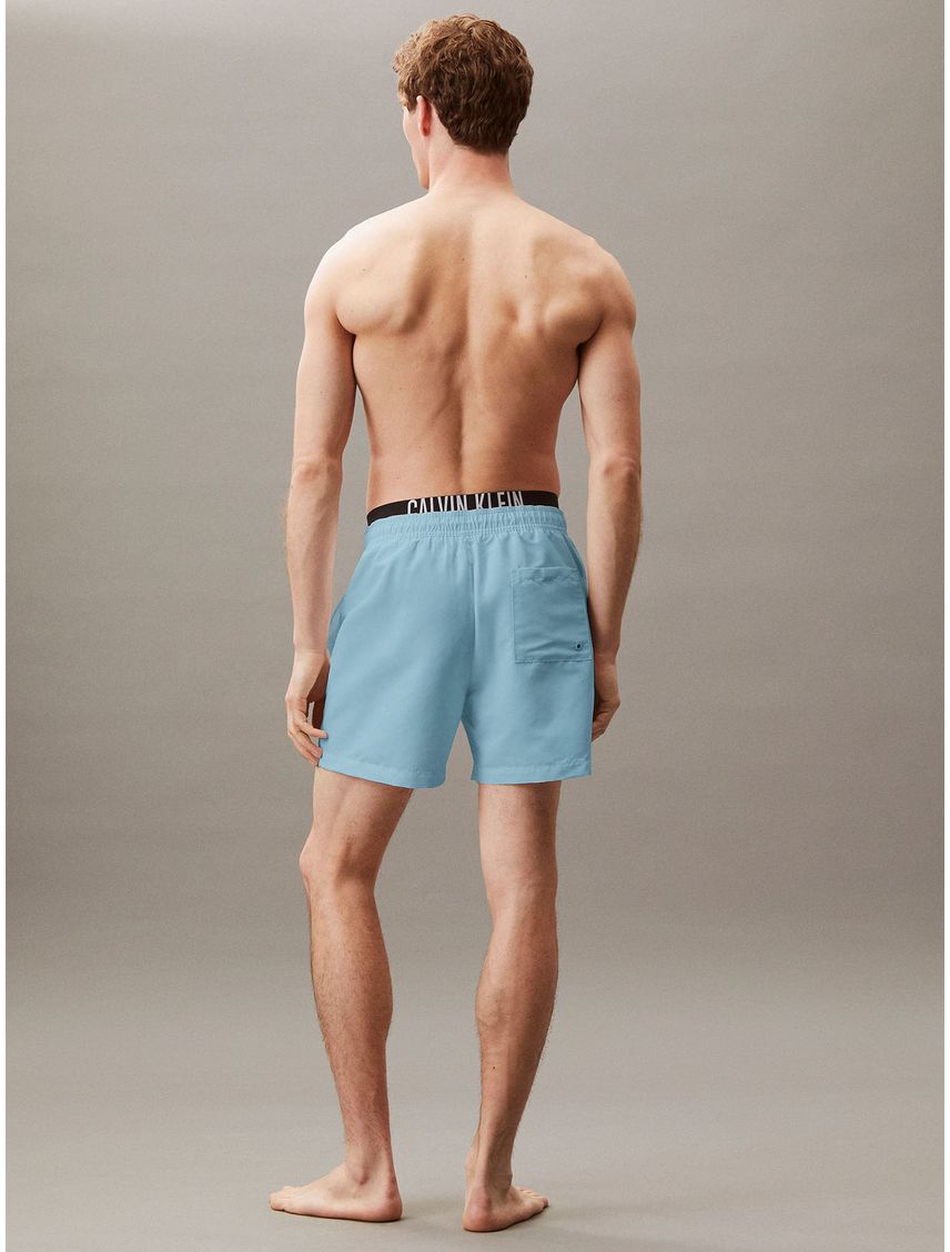 Traje celeste de baño corto con cinturilla doble - Intense Power