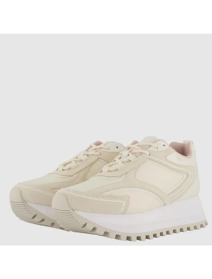 Tenis blanco runner authentic de cuero sintético