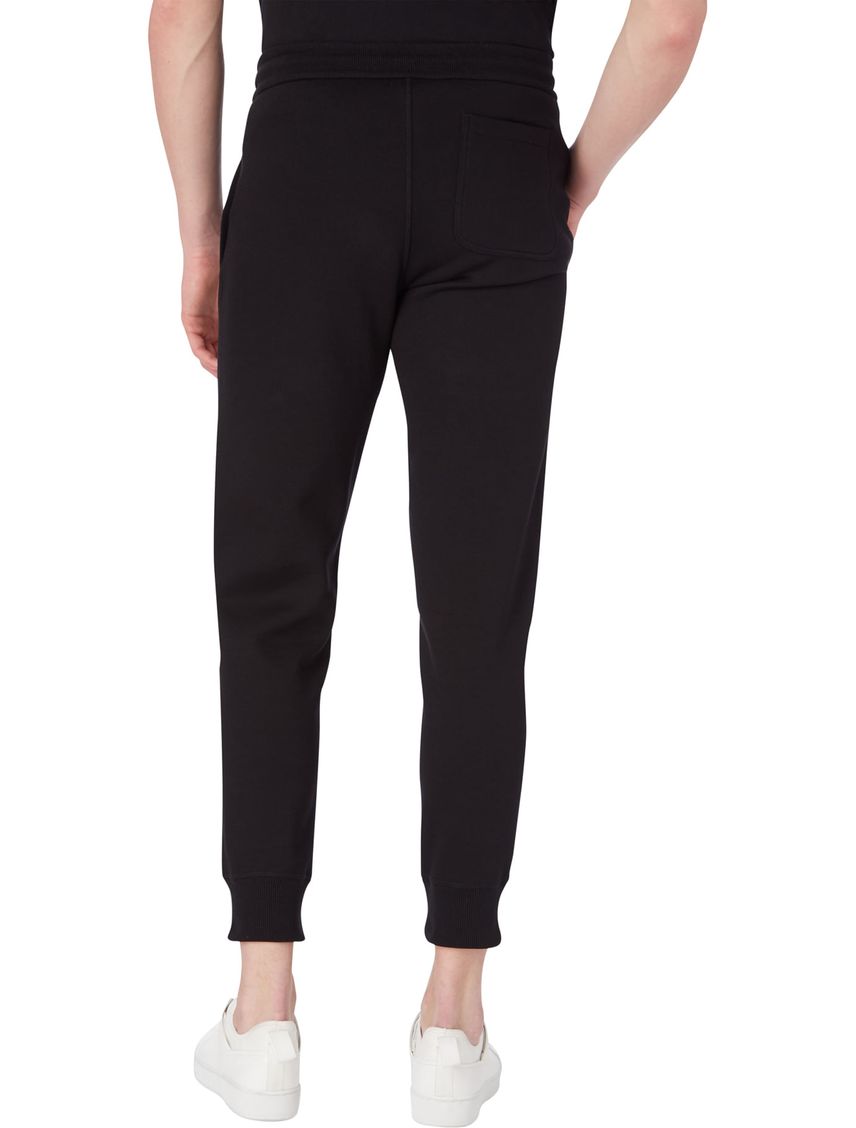 Pantalón Negro Deportivo De Felpa Mezcla Algodón